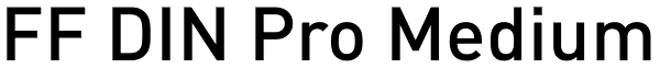 FF DIN Pro Medium Font