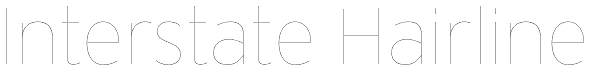 Interstate Hairline Font