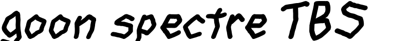 goon spectre TBS Font
