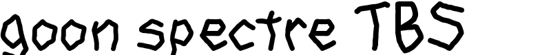 goon spectre TBS Font