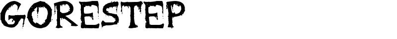 Gorestep Font