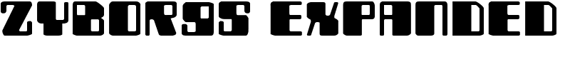 Zyborgs Expanded Font