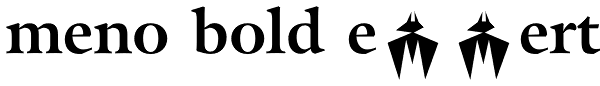 Meno Bold Expert Font
