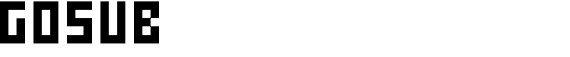 Gosub Font