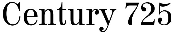 Century 725 Font