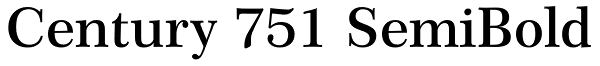 Century 751 SemiBold Font