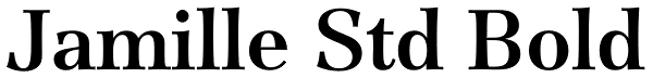 Jamille Std Bold Font