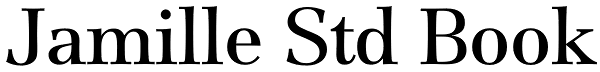 Jamille Std Book Font