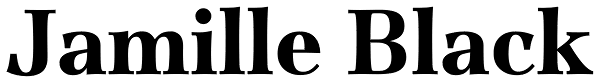 Jamille Black Font