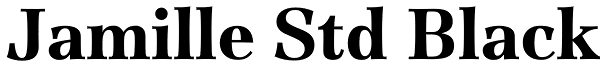 Jamille Std Black Font