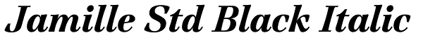 Jamille Std Black Italic Font