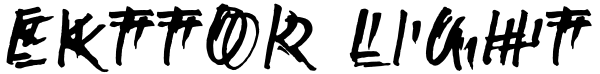 Ekttor Light Font