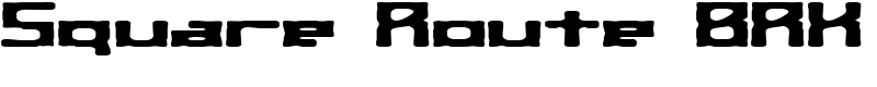 Square Route BRK Font