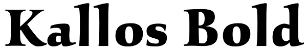 Kallos Bold Font