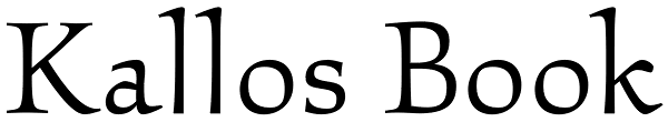 Kallos Book Font