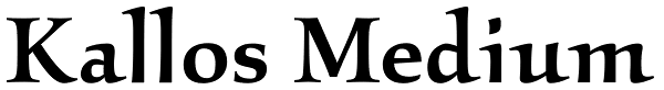 Kallos Medium Font