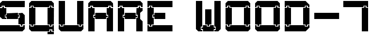 Square Wood-7 Font