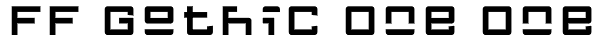 FF Gothic One One Font