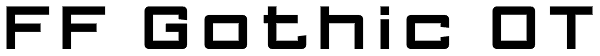 FF Gothic OT Font