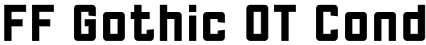 FF Gothic OT Cond Font