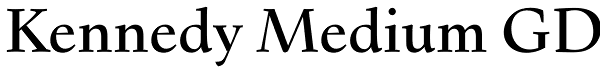 Kennedy Medium GD Font