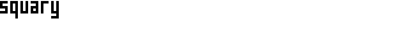 Squary Font