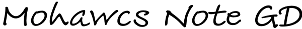 Mohawcs Note GD Font