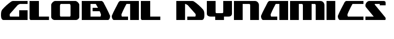 Global Dynamics Font