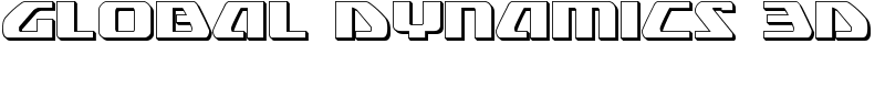 Global Dynamics 3D Font