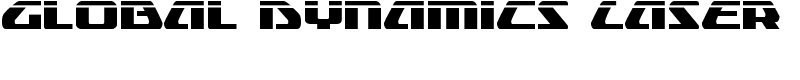Global Dynamics Laser Font