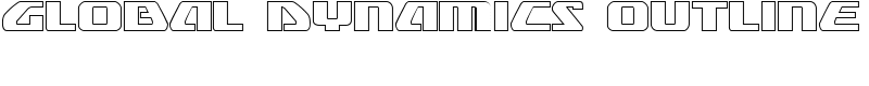 Global Dynamics Outline Font