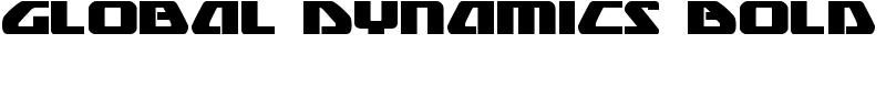 Global Dynamics Bold Font