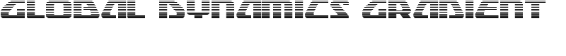 Global Dynamics Gradient Font