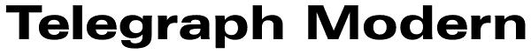 Telegraph Modern Font