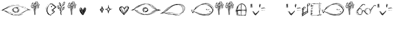 go around the books - symbols Font