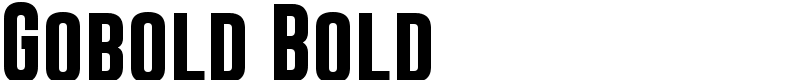 Gobold Bold Font