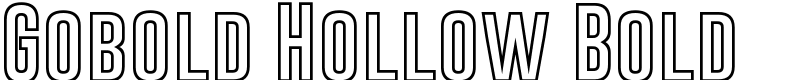 Gobold Hollow Bold Font
