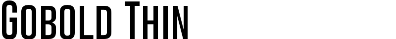 Gobold Thin Font