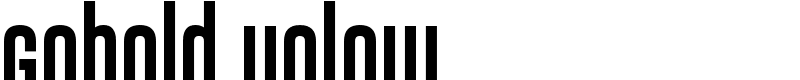 Gobold Uplow Font