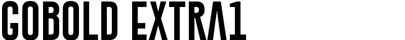 Gobold Extra1 Font