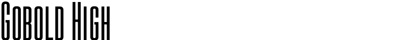 Gobold High Font