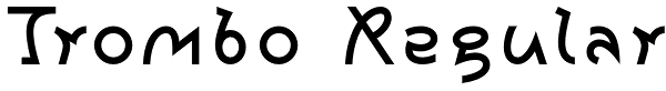 Trombo Regular Font