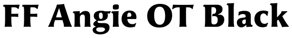 FF Angie OT Black Font