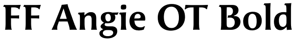 FF Angie OT Bold Font