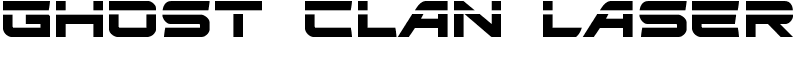 Ghost Clan Laser Font