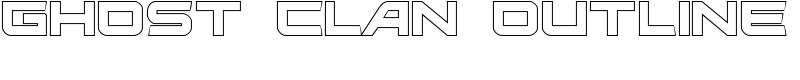 Ghost Clan Outline Font