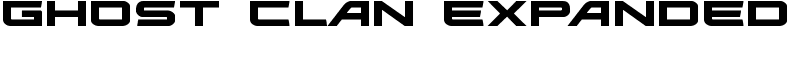 Ghost Clan Expanded Font