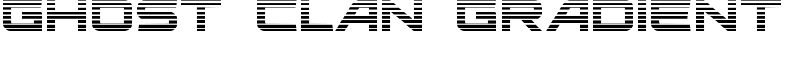 Ghost Clan Gradient Font