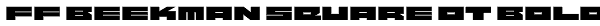 FF Beekman Square OT Bold Font
