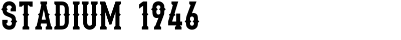Stadium 1946 Font